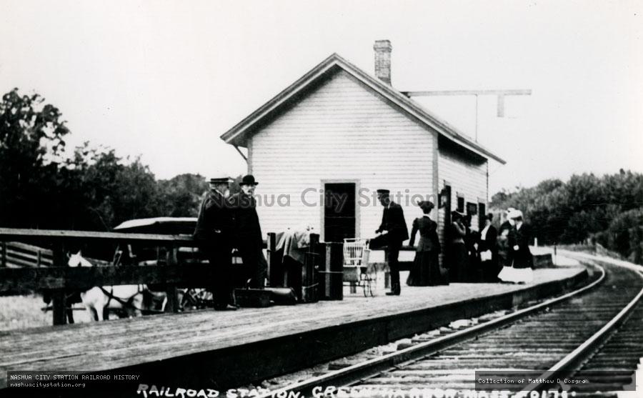 Postcard: Railroad Station, Green Harbor, Massachusetts